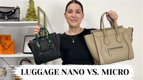 celine nano vs micro luggage|Celine nano luggage tote bag.